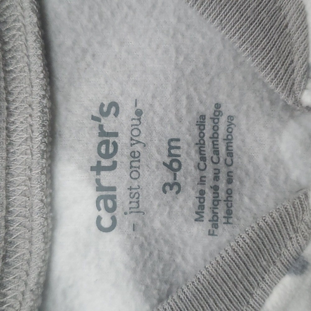 Bundle of 2 VGUC Carter's Fleece Sleep Sacks Wearable Blankets Size 3-6 Months - Picture 2 of 9